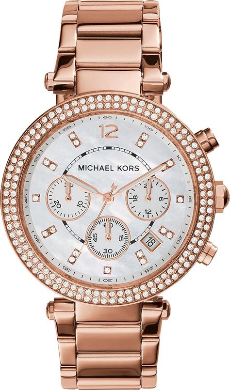 michael kors women's parker rose gold-tone watch mk5491|michael kors parker.